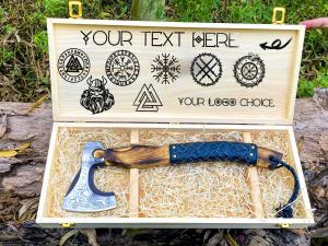 Custom Hand Forged Carbon Steel Viking Tomahawk Axe