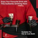 Viking Three-Piece Bovine Horn Drinking Set