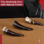 Viking Three-Piece Bovine Horn Drinking Set