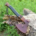Viking Valhalla Throwing Axe with Leather Handle