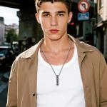 Viking Rune Bar Pendant Necklace for Men