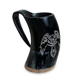 Authentic Viking Drinking Horn Mug - 34 oz