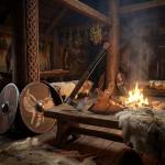 Custom Handmade Viking Battle Axe with Leather Sheath