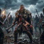 Custom Handmade Viking Battle Axe with Leather Sheath