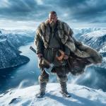 Custom Handmade Viking Battle Axe with Leather Sheath