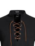 Men's Vintage Viking Costume Lace Up Shirt XL