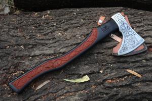 Handmade Viking Tomahawk Axe with Sheath