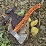 Custom Hand Forged Viking Damascus Steel Hatchet