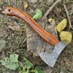 Custom Hand Forged Viking Damascus Steel Hatchet