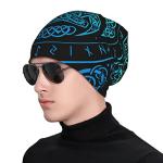 Black Stretch Beanie and Scarf Bandana Set