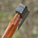 Custom Hand Forged Viking Damascus Steel Hatchet