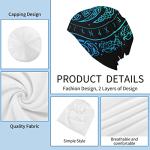 Black Stretch Beanie and Scarf Bandana Set