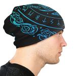 Black Stretch Beanie and Scarf Bandana Set
