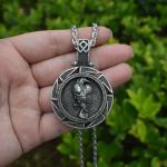 Odin's Raven Pendant Necklace for Men
