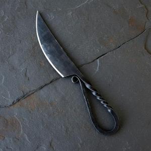 Viking Knife with Leather Sheath and Carbon Steel Blade