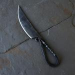 Viking Knife with Leather Sheath and Carbon Steel Blade
