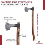 Scandinavian Two-Handed Battle Axe - High Carbon Steel