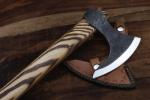 Viking Handcrafted Carbon Steel Tomahawk Axe with Sheath