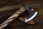 Viking Handcrafted Carbon Steel Tomahawk Axe with Sheath