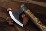 Viking Handcrafted Carbon Steel Tomahawk Axe with Sheath