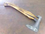 Engraved Viking Bearded Hatchet - Custom Carbon Steel
