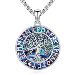 Viking Rune Necklace - Tree of Life Amulet