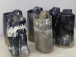 Medieval Viking Horn Mug Set - 6 Pieces