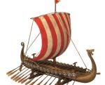 14" Viking Longship Troop Carrier Model Replica