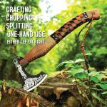 Handmade Viking Throwing Axe with Ash Wood Handle