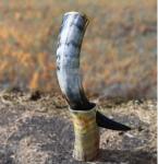 Thor Viking Valhalla 12” Drinking Horn with Stand