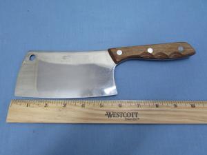 Viking Kitchen Cleaver with Wooden Handle