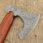 Personalized Damascus Steel Viking Camping Hatchet