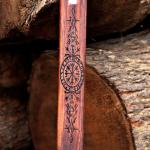 Damascus Steel Viking Sword with Wooden Handle