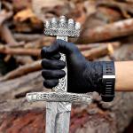 Damascus Steel Viking Sword with Wooden Handle