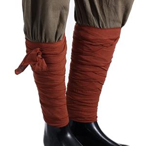 Viking Long Cotton Leg Wraps for Cosplay