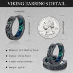 Viking Rune Silver Hoop Earrings for Everyone