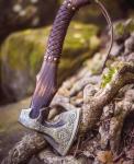 Viking Bearded Axe with Leather Sheath