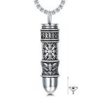 Viking Compass Eagle Urn Necklace for Ashes