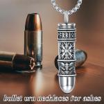 Viking Compass Eagle Urn Necklace for Ashes