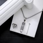 Viking Compass Eagle Urn Necklace for Ashes