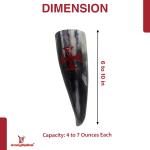 Knights Templar Set of 3 Drinking Horns