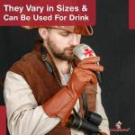 Knights Templar Set of 3 Drinking Horns