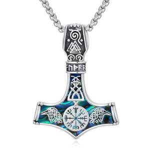 Viking Mjolnir Necklace in Sterling Silver