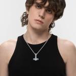 Viking Mjolnir Necklace in Sterling Silver