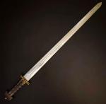 Ragnar Serpent Breath Hand-Forged Damascus Sword