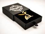Gold Viking Axe Necklace with 22” Chain