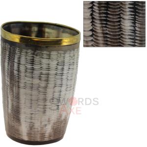 Handmade Buffalo Horn Mini Mug for Renaissance Fairs