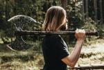 Viking Double-Headed Axe for Outdoor Adventures