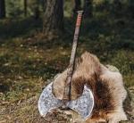 Viking Double-Headed Axe for Outdoor Adventures