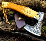Valhalla Viking Axe - Hand Forged Carbon Steel Hatchet